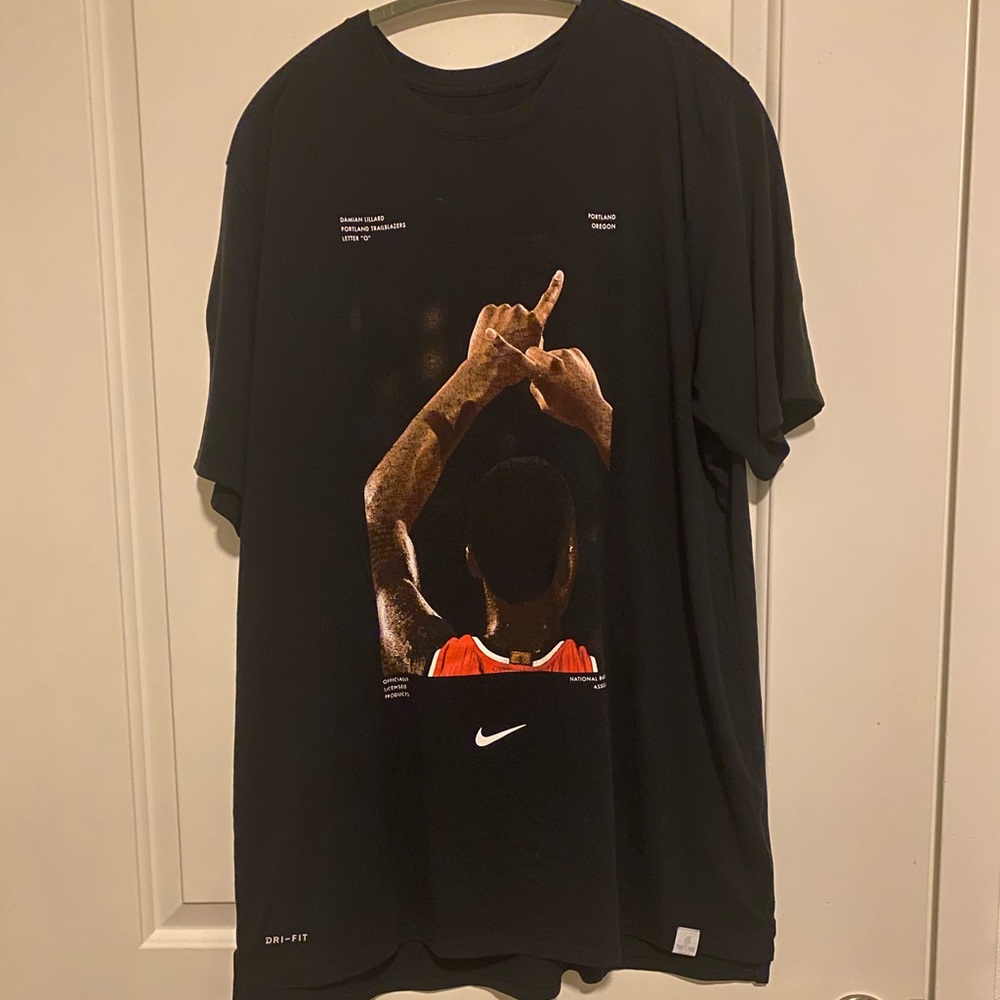 Damian Lillard Portland Trailblazers Dame Time nike shirt